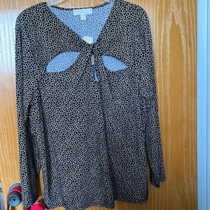 Michael Kors animal print long sleeve